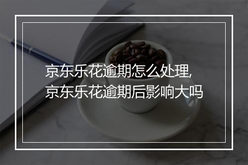 京东乐花逾期怎么处理,京东乐花逾期后影响大吗