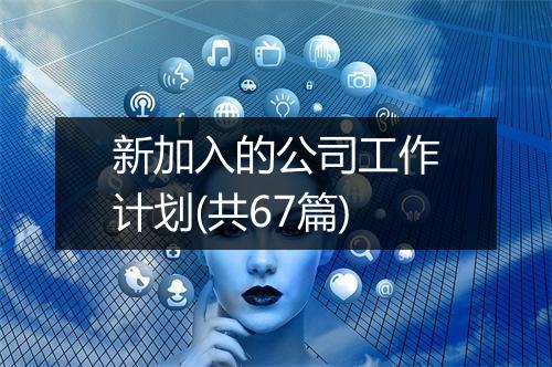 新加入的公司工作计划(共67篇)