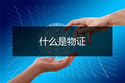 什么是物证