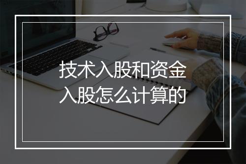 技术入股和资金入股怎么计算的