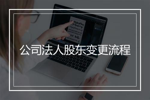 公司法人股东变更流程