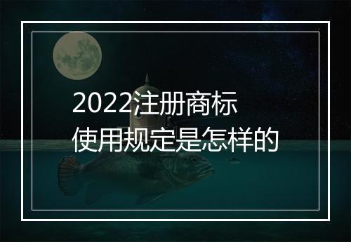 2022注册商标使用规定是怎样的
