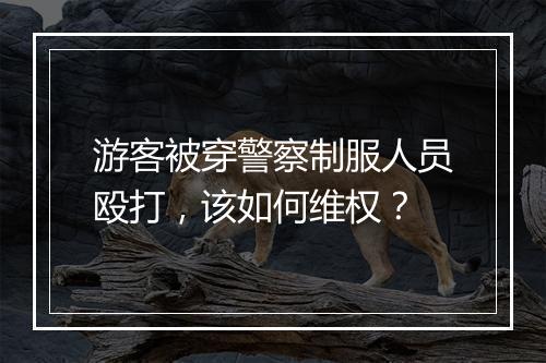 游客被穿警察制服人员殴打，该如何维权？