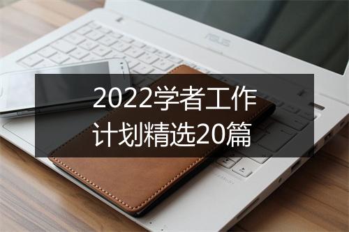 2022学者工作计划精选20篇