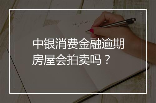 中银消费金融逾期房屋会拍卖吗？