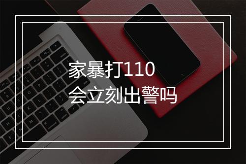 家暴打110会立刻出警吗