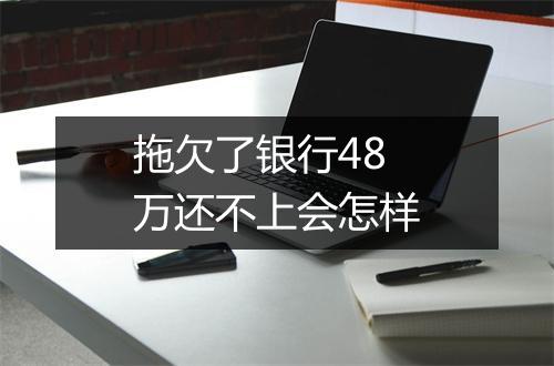 拖欠了银行48万还不上会怎样