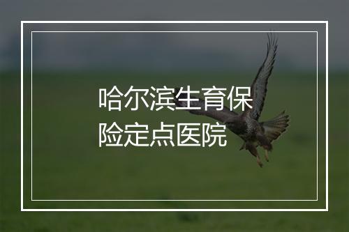 哈尔滨生育保险定点医院