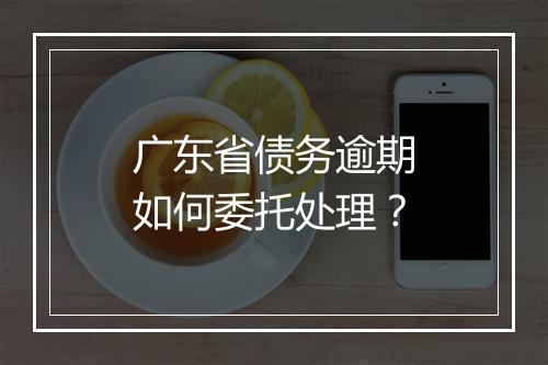广东省债务逾期如何委托处理？