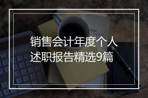 销售会计年度个人述职报告精选9篇