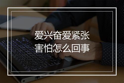 爱兴奋爱紧张害怕怎么回事