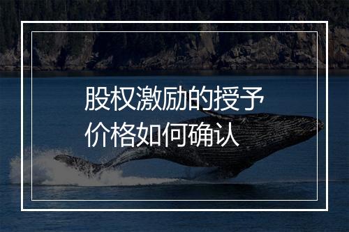 股权激励的授予价格如何确认