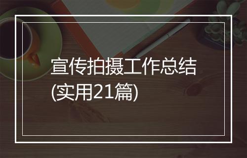 宣传拍摄工作总结(实用21篇)