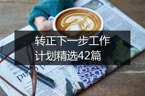 转正下一步工作计划精选42篇