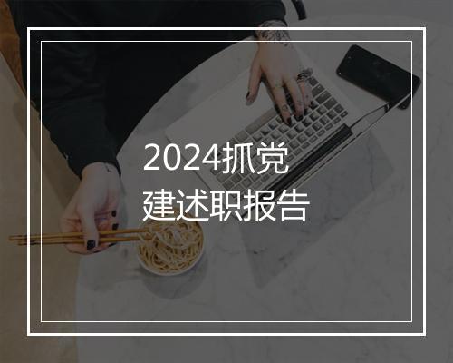 2024抓党建述职报告