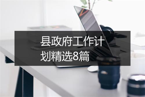 县政府工作计划精选8篇