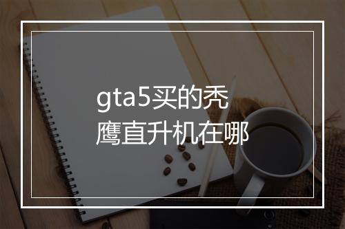gta5买的秃鹰直升机在哪