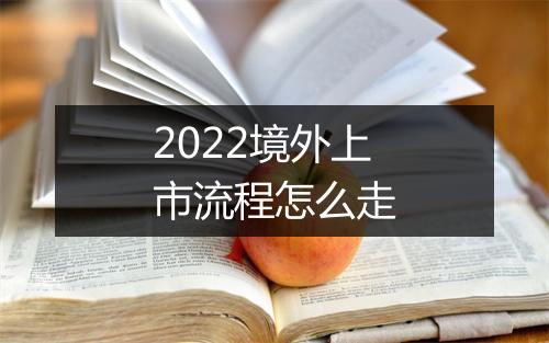 2022境外上市流程怎么走