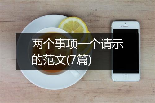 两个事项一个请示的范文(7篇)