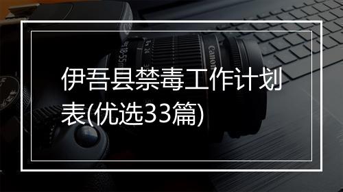 伊吾县禁毒工作计划表(优选33篇)