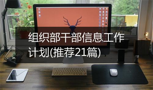 组织部干部信息工作计划(推荐21篇)