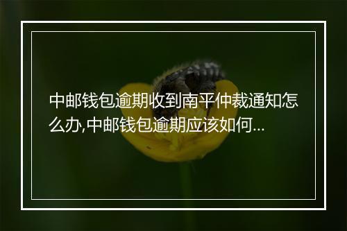 中邮钱包逾期收到南平仲裁通知怎么办,中邮钱包逾期应该如何处理