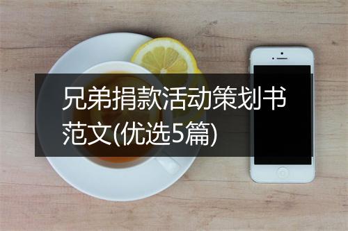 兄弟捐款活动策划书范文(优选5篇)