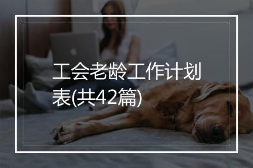 工会老龄工作计划表(共42篇)