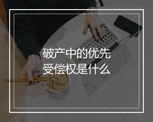 破产中的优先受偿权是什么