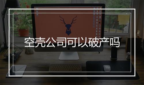 空壳公司可以破产吗