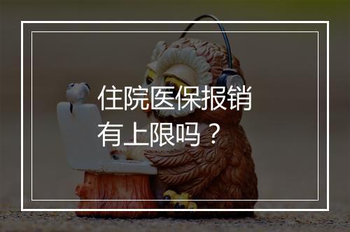 住院医保报销有上限吗？