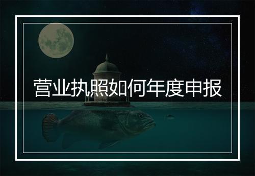 营业执照如何年度申报