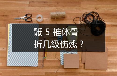 骶 5 椎体骨折几级伤残？