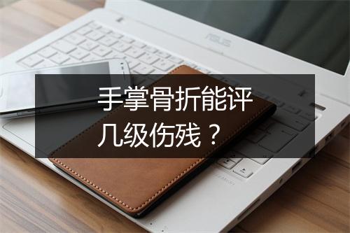 手掌骨折能评几级伤残？