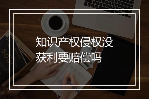知识产权侵权没获利要赔偿吗