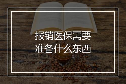 报销医保需要准备什么东西