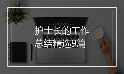 护士长的工作总结精选9篇