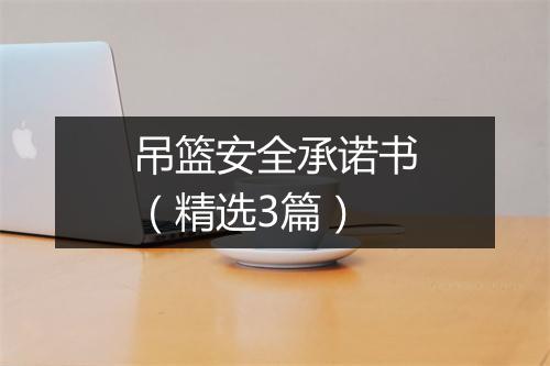 吊篮安全承诺书（精选3篇）