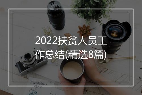 2022扶贫人员工作总结(精选8篇)