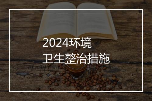 2024环境卫生整治措施