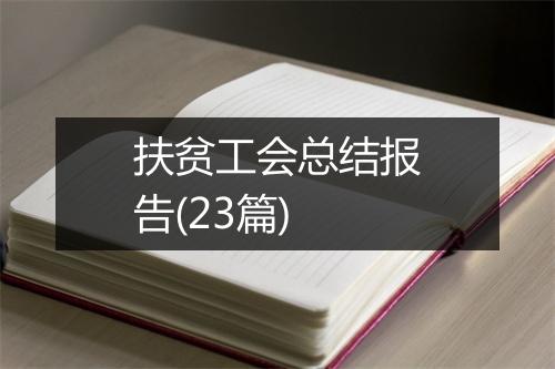 扶贫工会总结报告(23篇)