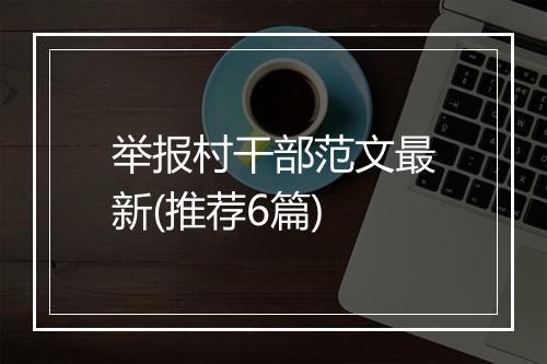 举报村干部范文最新(推荐6篇)