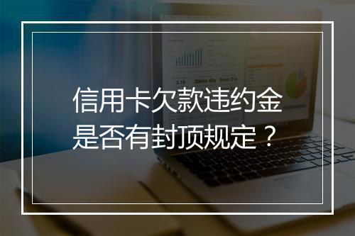 信用卡欠款违约金是否有封顶规定？