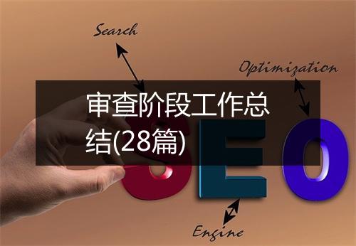 审查阶段工作总结(28篇)