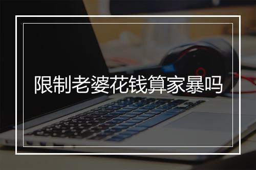 限制老婆花钱算家暴吗