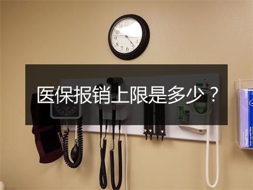 医保报销上限是多少？