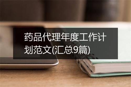 药品代理年度工作计划范文(汇总9篇)