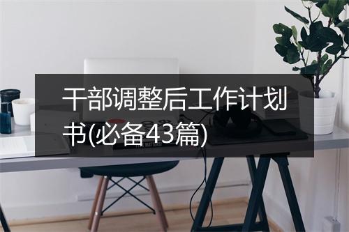 干部调整后工作计划书(必备43篇)