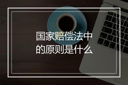 国家赔偿法中的原则是什么