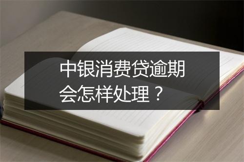 中银消费贷逾期会怎样处理？